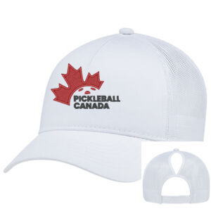 Ponytail Women's Emblem Embroidered Mesh Back Cap Thumbnail