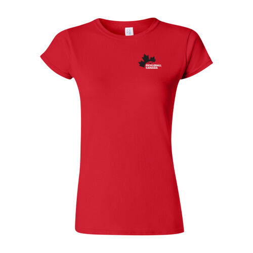 Gildan Women's Emblem Printed T-Shirt Thumbnail